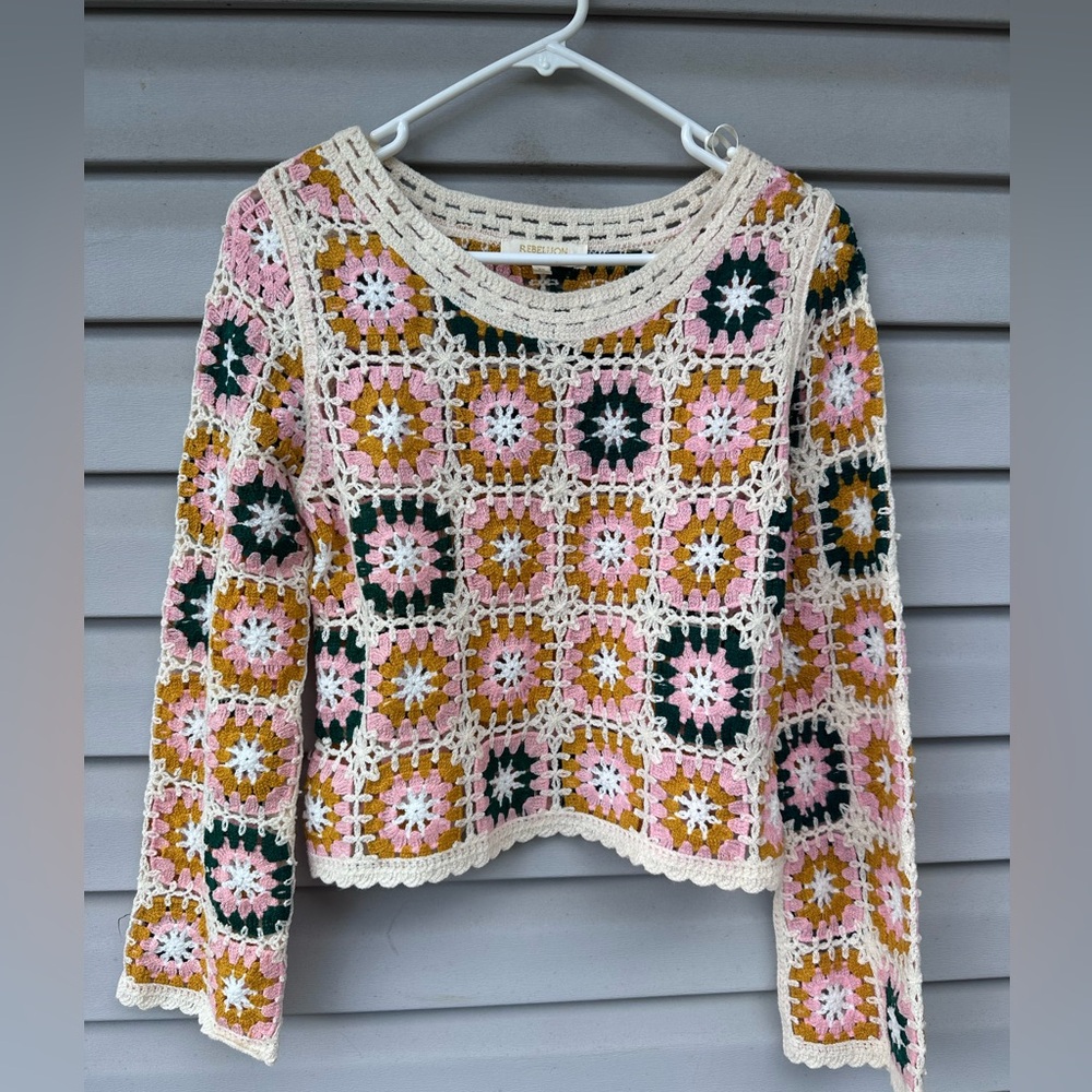 Beautiful Crochet Granny square Top